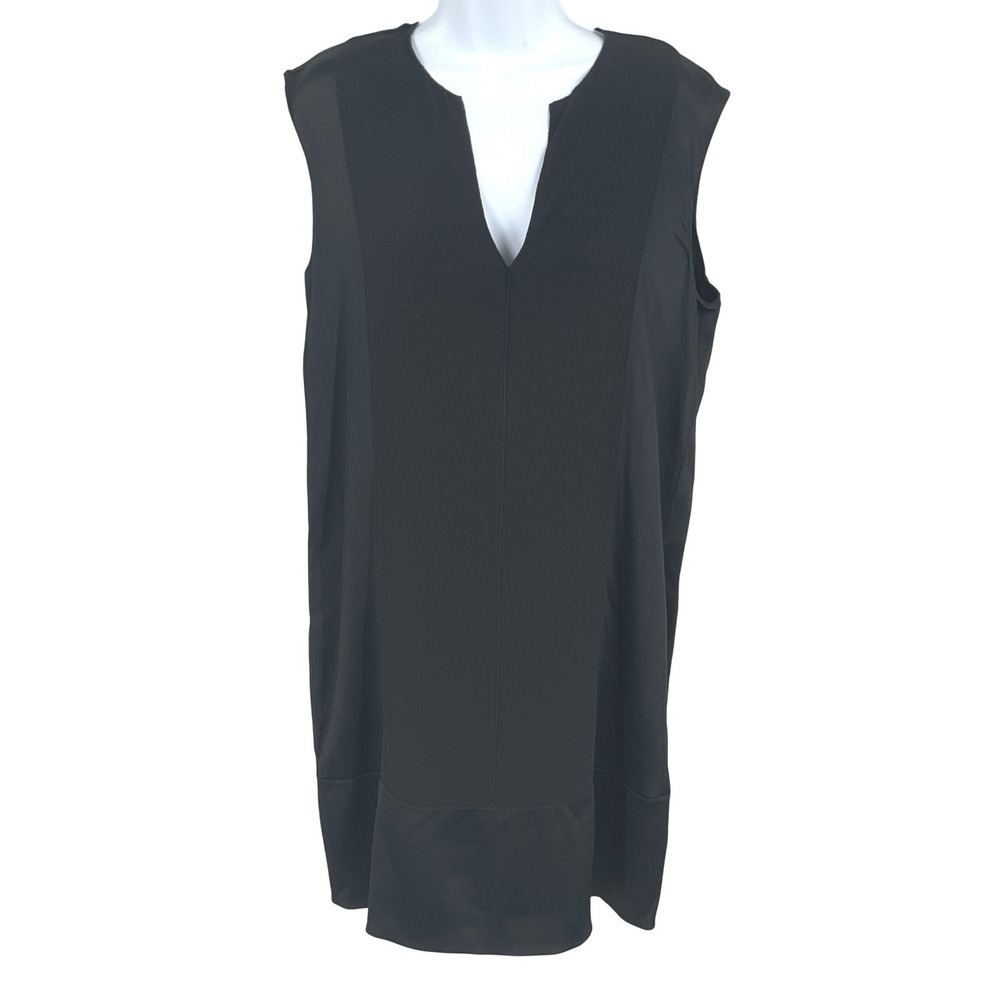 Vince Shift‎ Dress Womens M Black Sleeveless Minimalist Office Cocktail